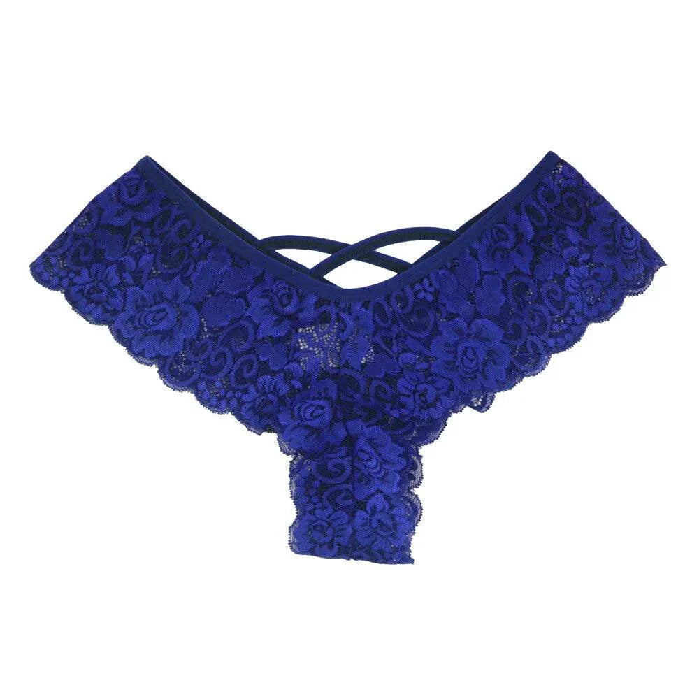Pack de 4 Pantalones de Encaje G-String Chic para Mujeres