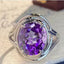 Chic Amethyst Copper Ring