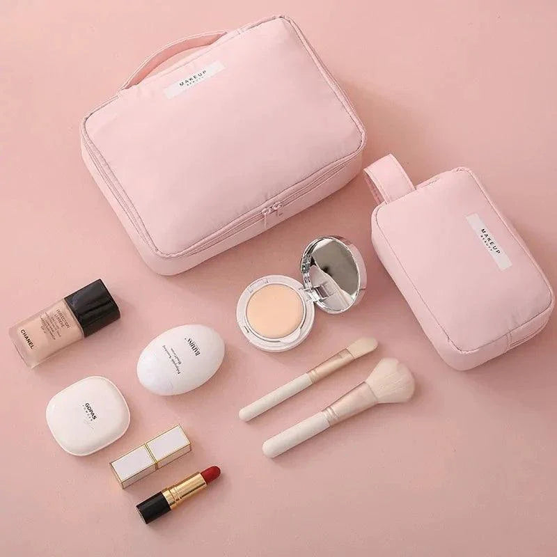 Organizador de Bolsa de Belleza Chic - Almacenamiento de Maquillaje Amigable para Viajes