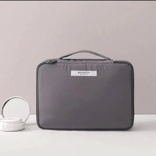 Organizador de Bolsa de Belleza Chic - Almacenamiento de Maquillaje Amigable para Viajes