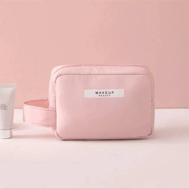 Organizador de Bolsa de Belleza Chic - Almacenamiento de Maquillaje Amigable para Viajes