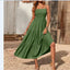 Vestido de gasa en capas con vuelo elegante