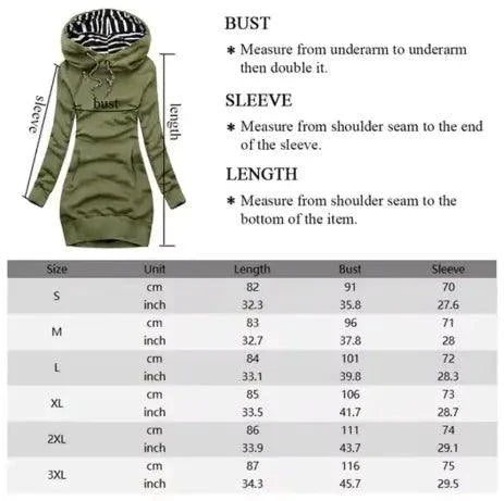 Vestido Sudadera con Capucha Chic