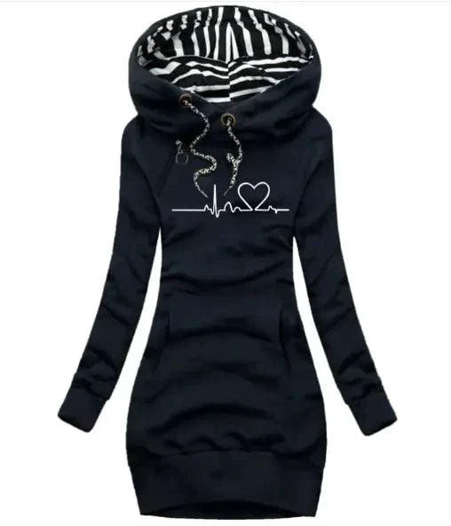 Vestido Sudadera con Capucha Chic