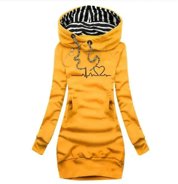 Vestido Sudadera con Capucha Chic