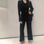 Conjunto de Punto con Cuello Chic