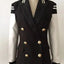 Chic Leather Blazer Coat