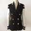 Chic Leather Blazer Coat