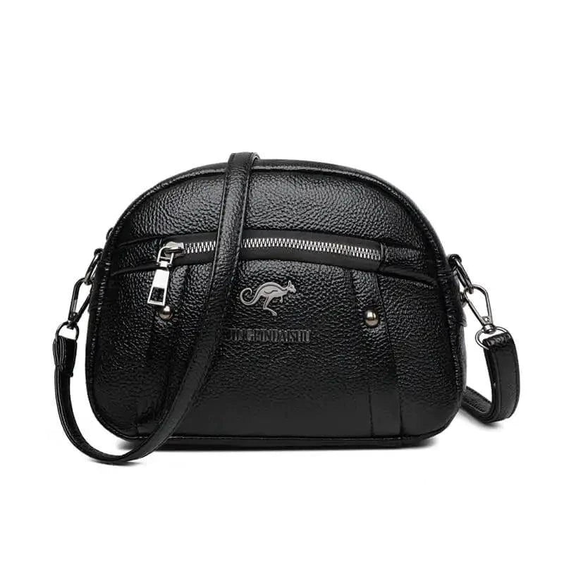 Sac circulaire en cuir chic