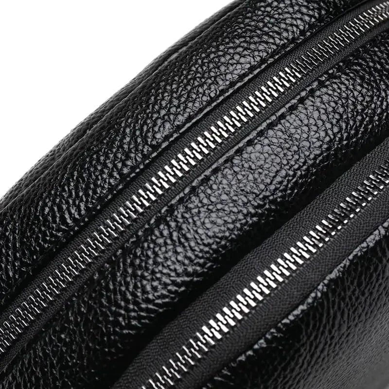 Sac circulaire en cuir chic