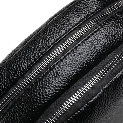 Bolso Circular de Cuero Chic