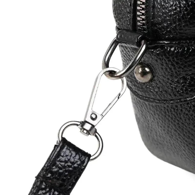 Sac circulaire en cuir chic