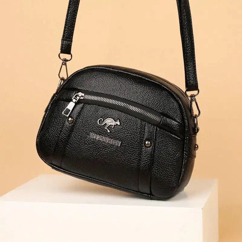 Sac circulaire en cuir chic