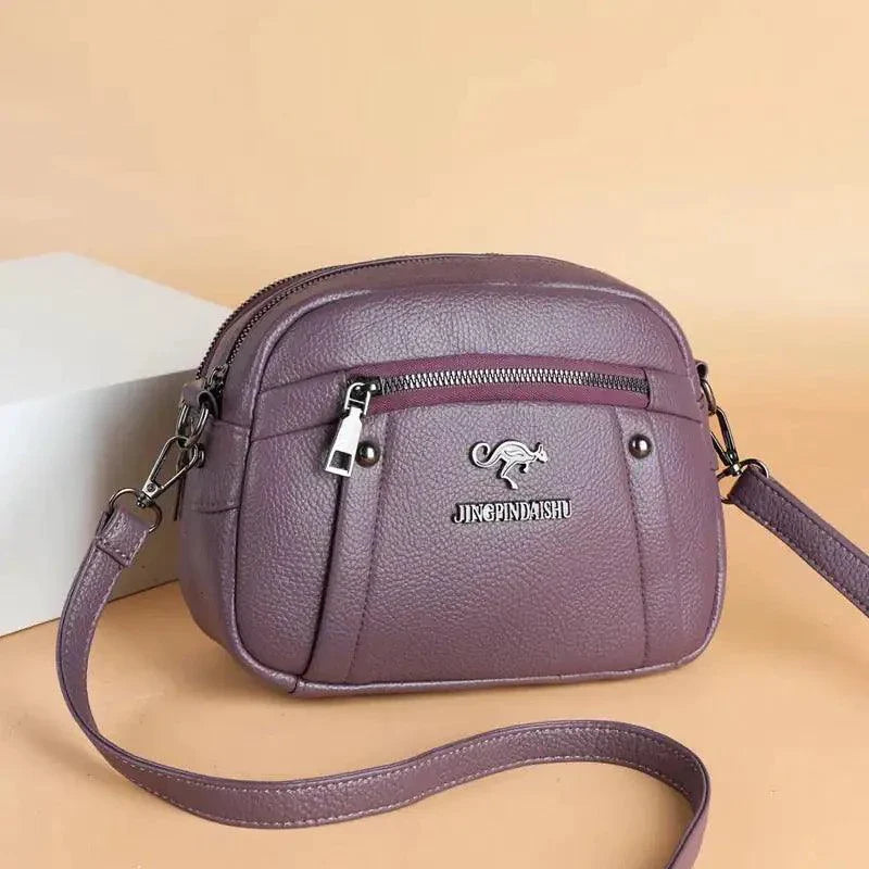 Sac circulaire en cuir chic