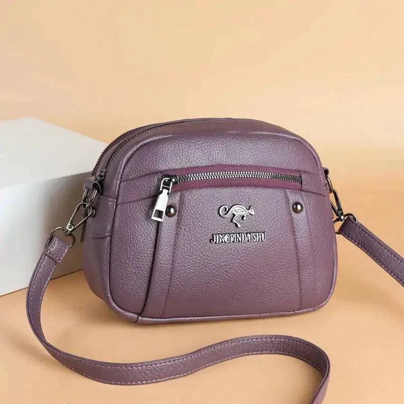 Sac circulaire en cuir chic
