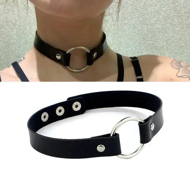 Collar de Cuero Chic - Accesorio de Moda Premium