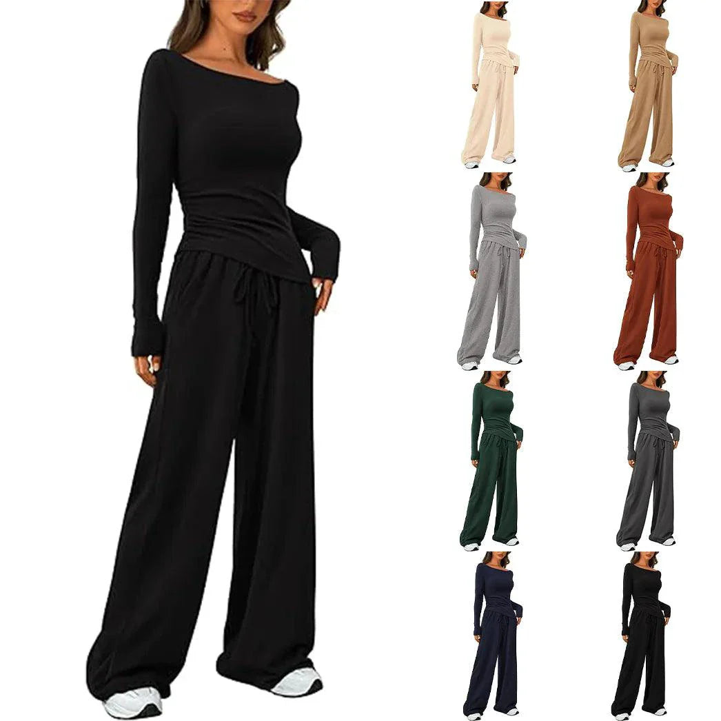 Conjunto de Pantalones de Manga Larga Chic