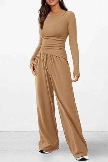 Conjunto de Pantalones de Manga Larga Chic