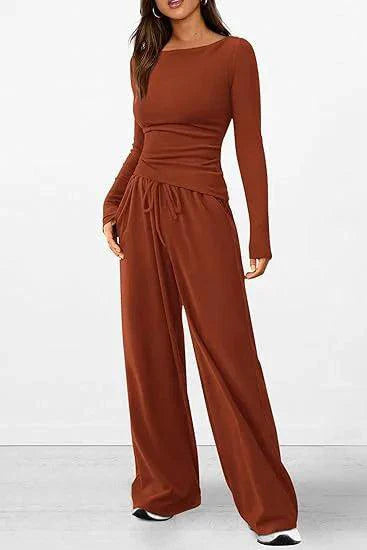 Conjunto de Pantalones de Manga Larga Chic