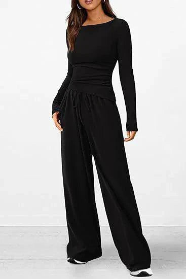 Conjunto de Pantalones de Manga Larga Chic