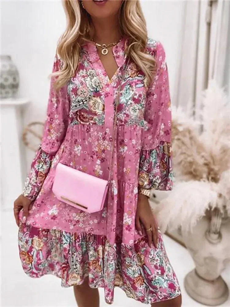 Robe Longue Plissée Chic