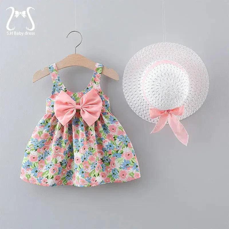 Vestidos Dúo de Verano Chic para Niña Pequeña