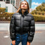 Bombers en cuir PU d'hiver chic