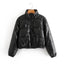 Bombers en cuir PU d'hiver chic