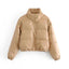 Bombers en cuir PU d'hiver chic