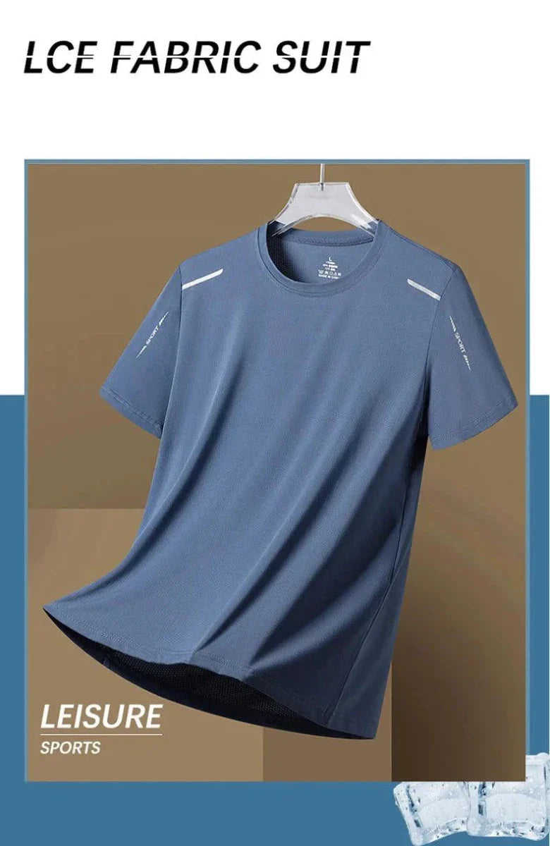 Camiseta de Correr de Secado Rápido para Hombre CHRLCK - Esencial Transpirable de Verano