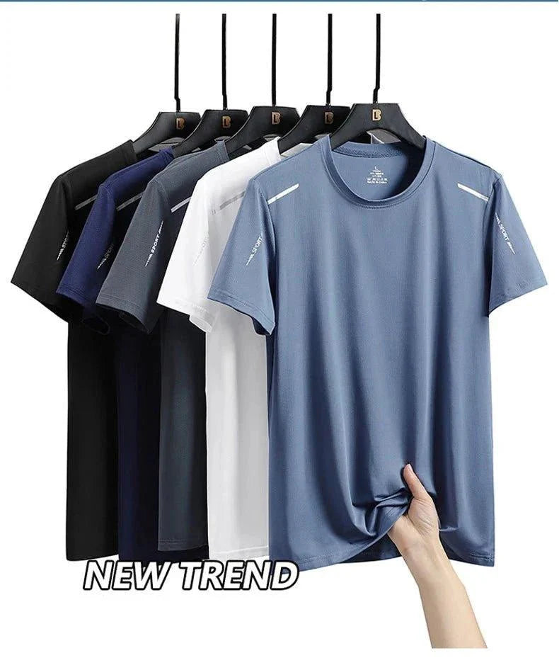 Camiseta de Correr de Secado Rápido para Hombre CHRLCK - Esencial Transpirable de Verano
