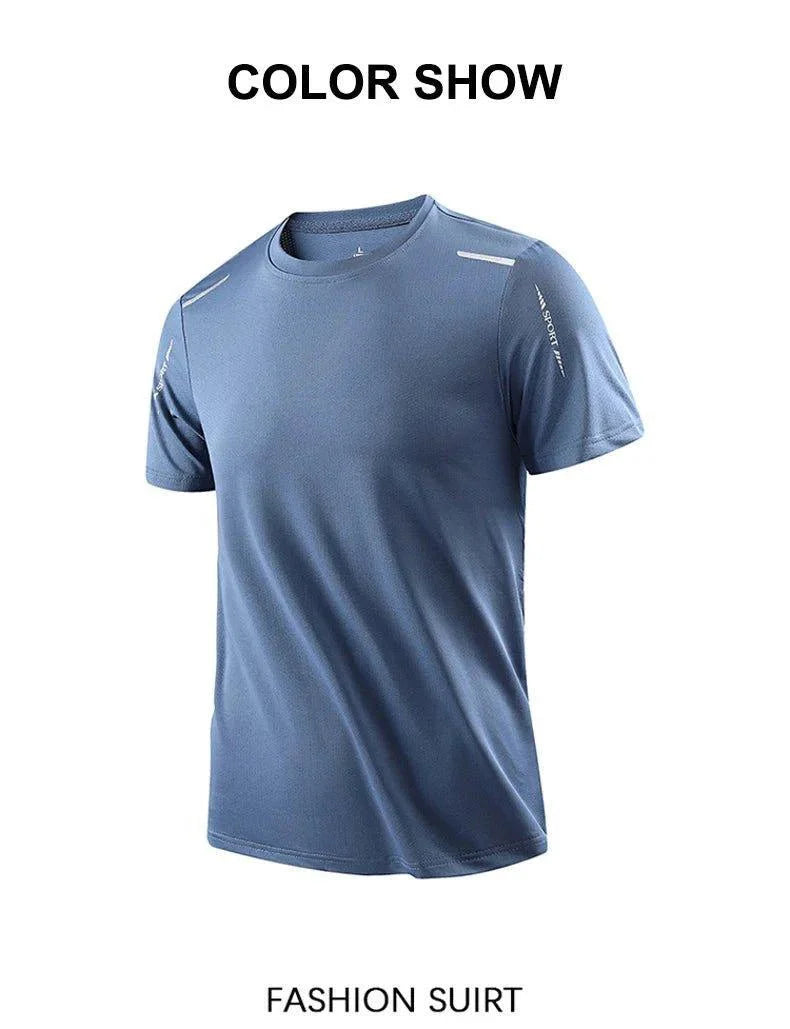 Camiseta de Correr de Secado Rápido para Hombre CHRLCK - Esencial Transpirable de Verano