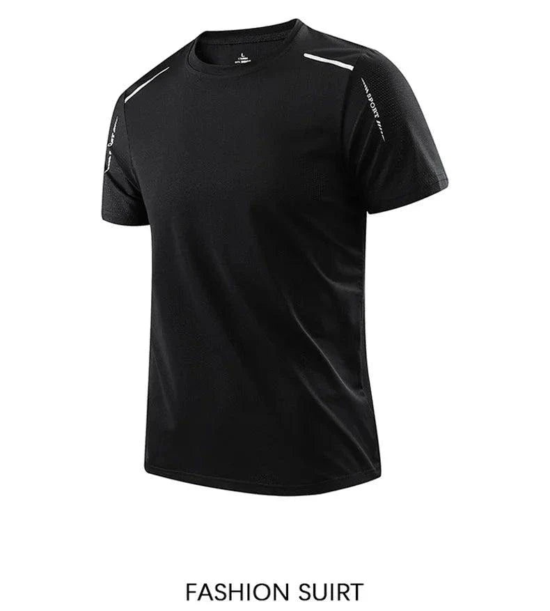 Camiseta de Correr de Secado Rápido para Hombre CHRLCK - Esencial Transpirable de Verano