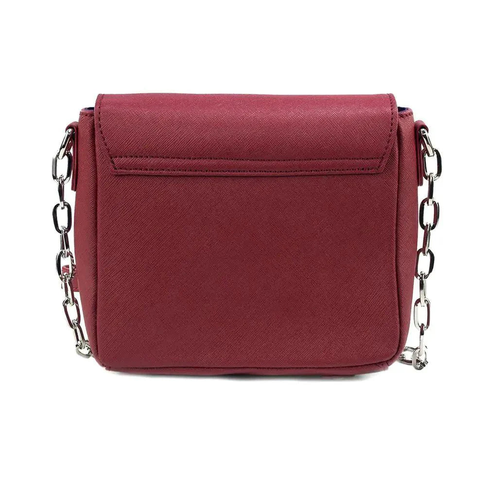 Bolso de cuero cruzado compacto - Cabernet