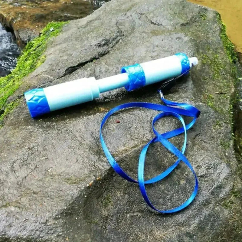 Filtro de Agua de Viaje Compacto para Aventuras al Aire Libre