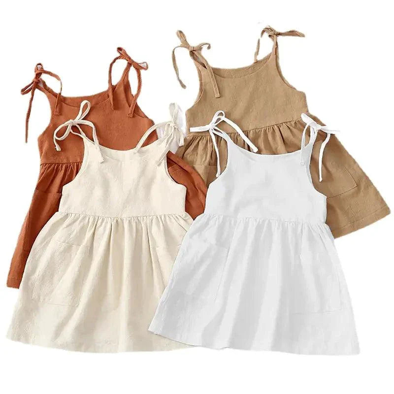 Robe d'été en coton chic pour tout-petit