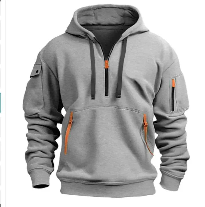 Unisex Cotton Dropped Shoulder Hooded Sweatshirt