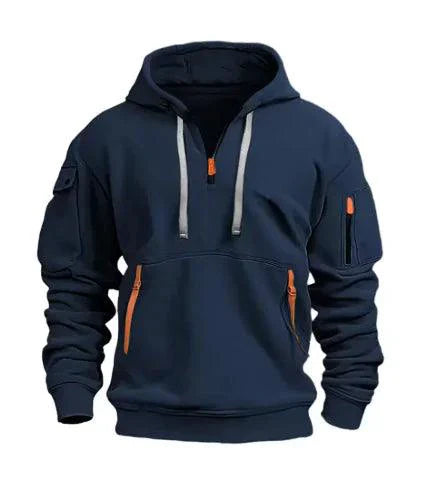 Unisex Cotton Dropped Shoulder Hooded Sweatshirt