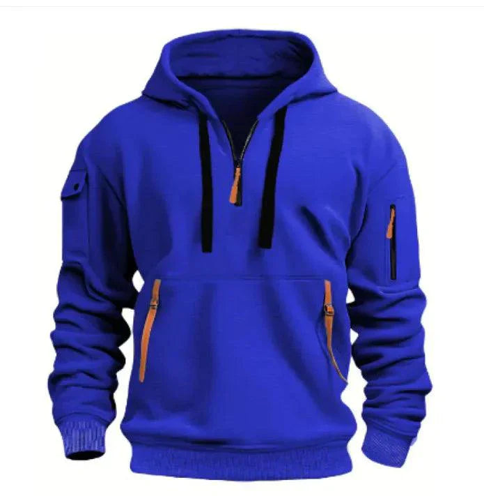 Unisex Cotton Dropped Shoulder Hooded Sweatshirt