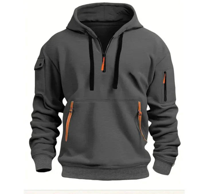 Unisex Cotton Dropped Shoulder Hooded Sweatshirt