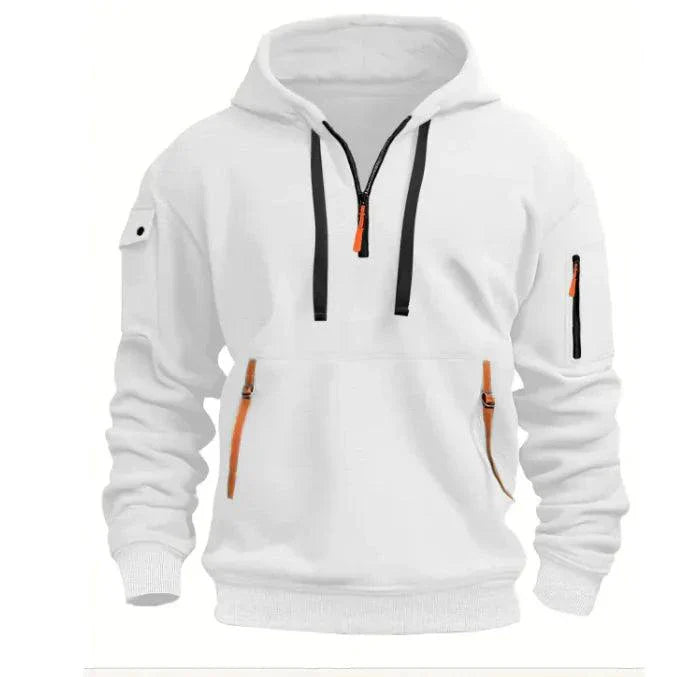 Unisex Cotton Dropped Shoulder Hooded Sweatshirt