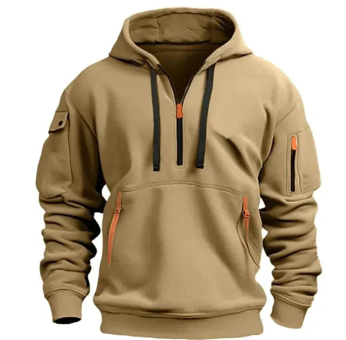 Unisex Cotton Dropped Shoulder Hooded Sweatshirt