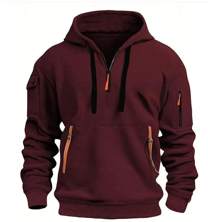 Unisex Cotton Dropped Shoulder Hooded Sweatshirt