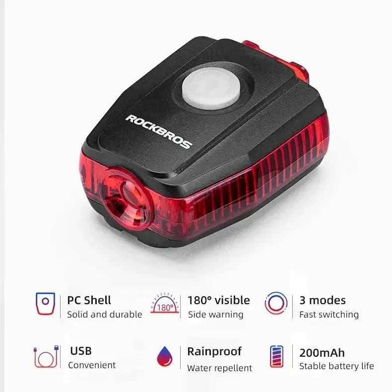 Balise du cycliste : lumière rechargeable USB étanche