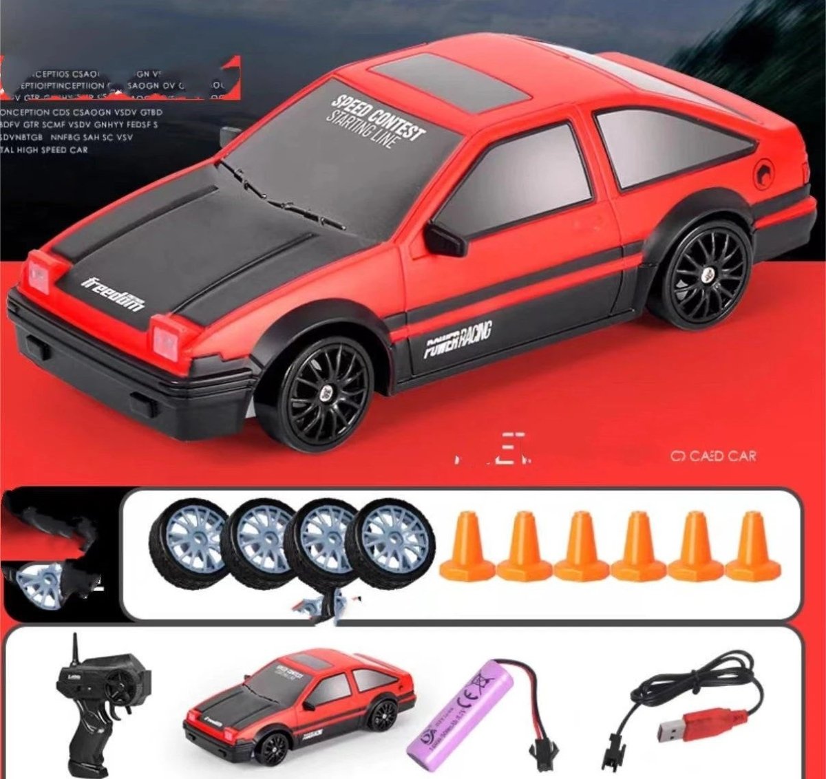 2.4G Drift RC Car - 4WD Remote Control Racing Toy