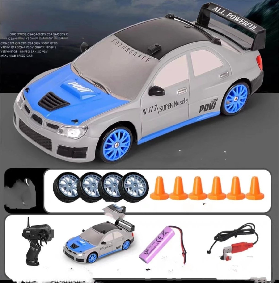 2.4G Drift RC Car - 4WD Remote Control Racing Toy