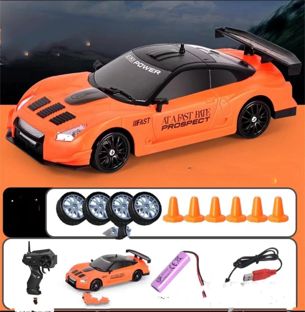 2.4G Drift RC Car - 4WD Remote Control Racing Toy