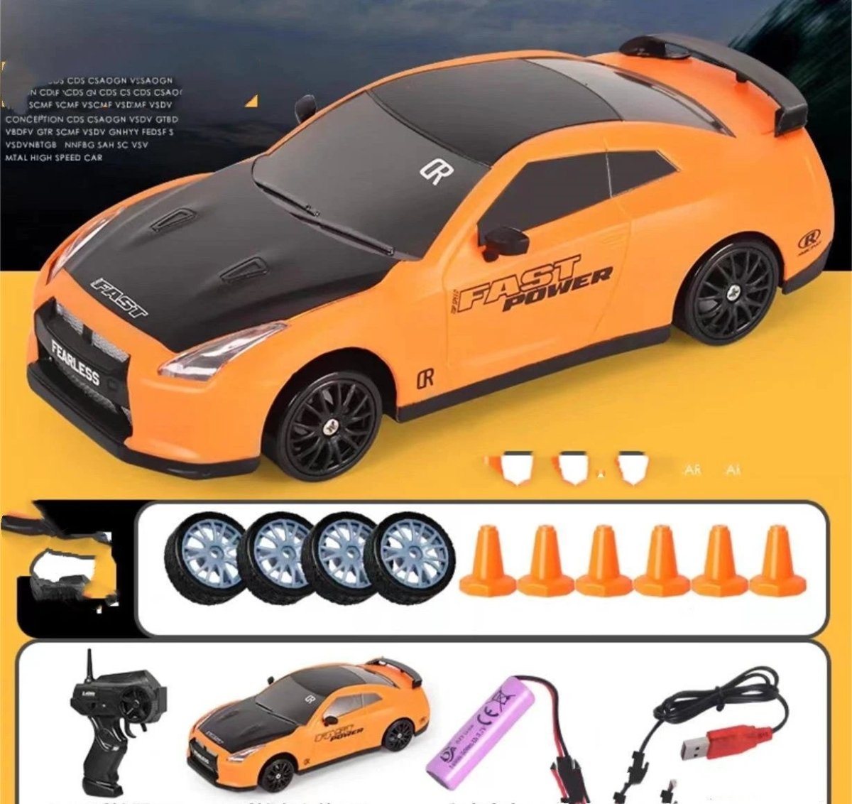 2.4G Drift RC Car - 4WD Remote Control Racing Toy
