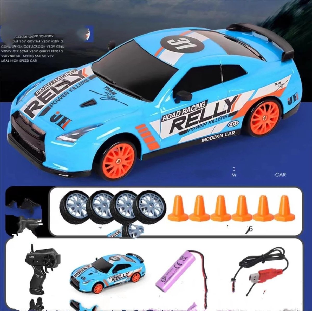 2.4G Drift RC Car - 4WD Remote Control Racing Toy
