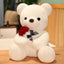 Almohada de Peluche Oso de Rosas Abrazo - Compañero Suave y Adorable